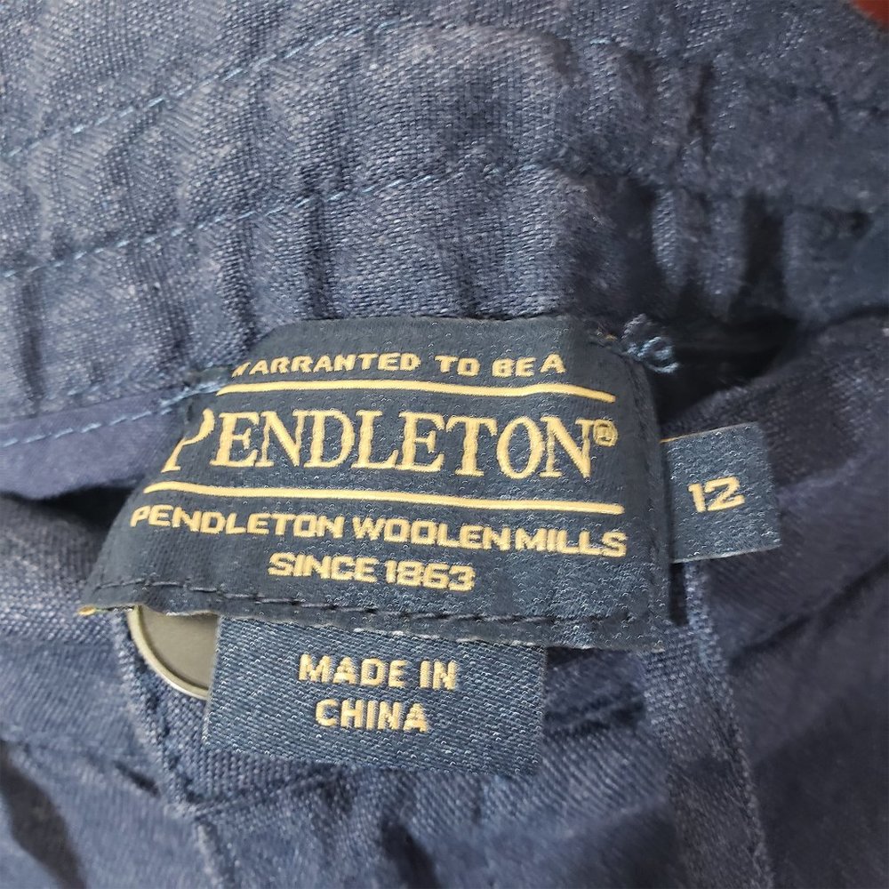 Pendleton Women's 12 Navy Solid Pants - image 5